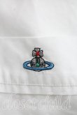 画像5: ヴィヴィアンウエストウッド MAN 中古 / カラーオーブ刺繍半袖シャツ 52（メンズXXL相当） 白  H-26-07-05-020-bl-OD-ZH (5)