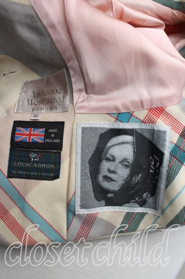 画像3: 【Vintage放出】ヴィヴィアンウエストウッド 中古 / メトロポリタンベッティーナジャケット UK10（11号相当） 白  H-26-07-25-017-jc-OD-ZH (3)
