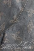 画像6: 【Vintageオークション】ヴィヴィアンウエストウッド 中古 / オーブ総柄デニムサロペット M インディゴ  H-26-07-25-019-op-IN-ZH (6)