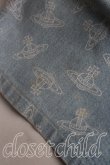 画像8: 【Vintageオークション】ヴィヴィアンウエストウッド 中古 / オーブ総柄デニムサロペット M インディゴ  H-26-07-25-019-op-IN-ZH (8)