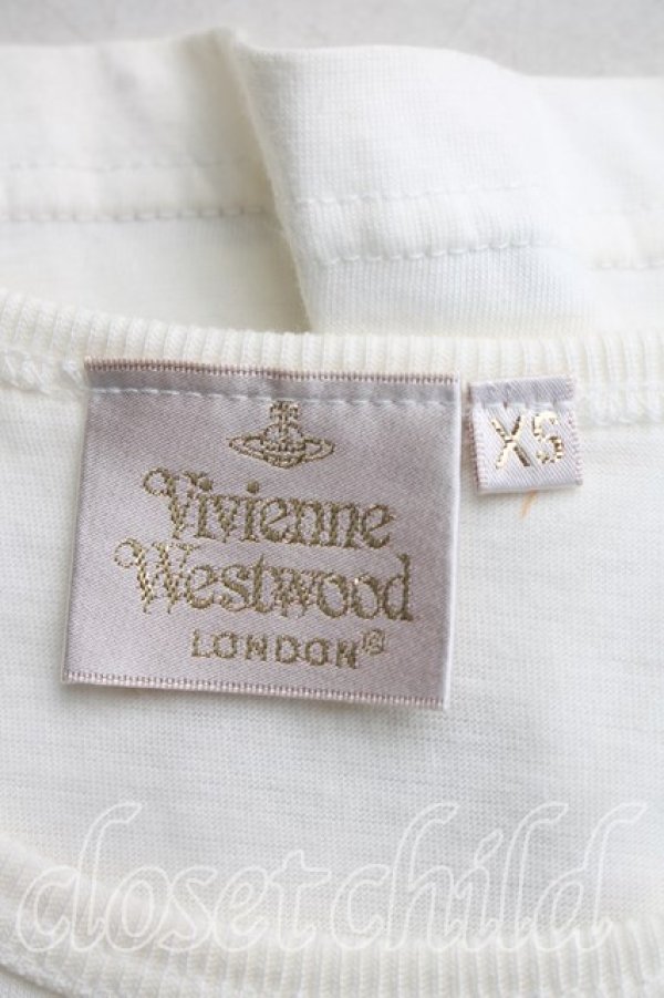 画像3: 【Vintage放出】ヴィヴィアンウエストウッド 中古 / ペイガンptTシャツ XS 白  H-26-07-25-025-ts-OD-ZH (3)