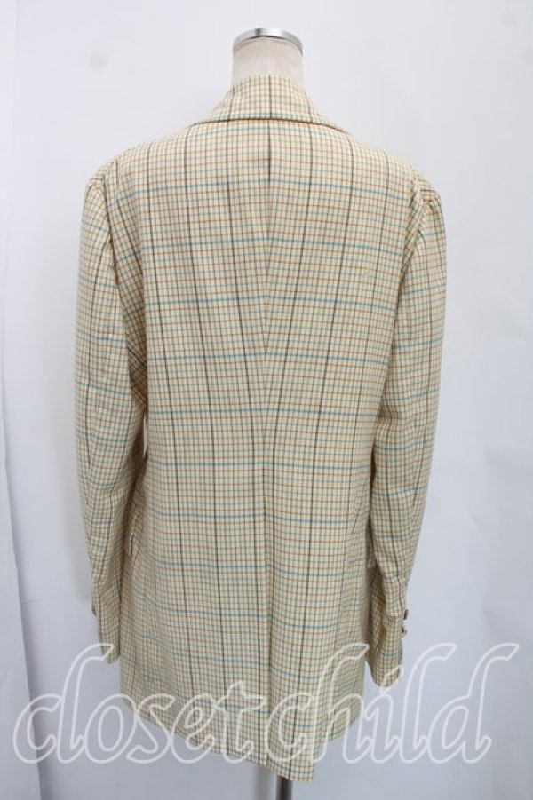 画像2: 【Vintage放出】ヴィヴィアンウエストウッド 中古 / タッターソールエナメルオーブボタンジャケット 38（7号相当） 黄色  H-26-07-25-010-jc-OD-ZH (2)