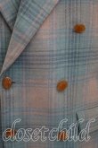 画像5: 【Vintageオークション】ヴィヴィアンウエストウッド 中古 / タータンチェックダブルブレストジャケット 36（メンズS相当） 青  H-26-07-25-011-jc-OD-ZH (5)