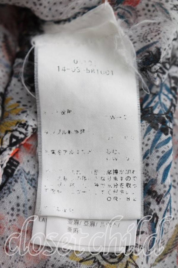 画像4: ANGLOMANIA 中古 / NEW HEROブラウス  I（7号相当） 黒ｘ赤  H-26-07-26-022-to-OD-ZH (4)