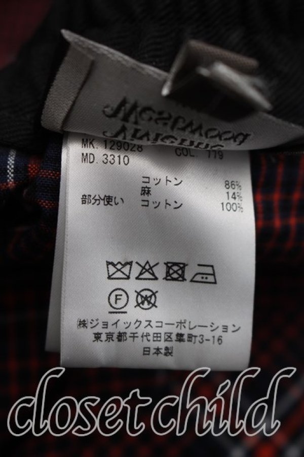 画像4: ヴィヴィアンウエストウッド MAN 中古 / タータンチェックカーゴパンツ 44(メンズS相当） 赤×黒  H-26-07-26-005-pa-OD-ZH (4)