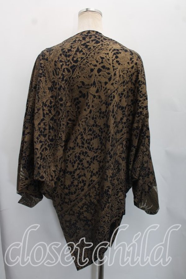 画像2: ヴィヴィアンウエストウッド 中古 / 総柄変形カットソー 36（XS相当） 茶ｘ黒  H-26-07-26-009-to-OD-ZH (2)