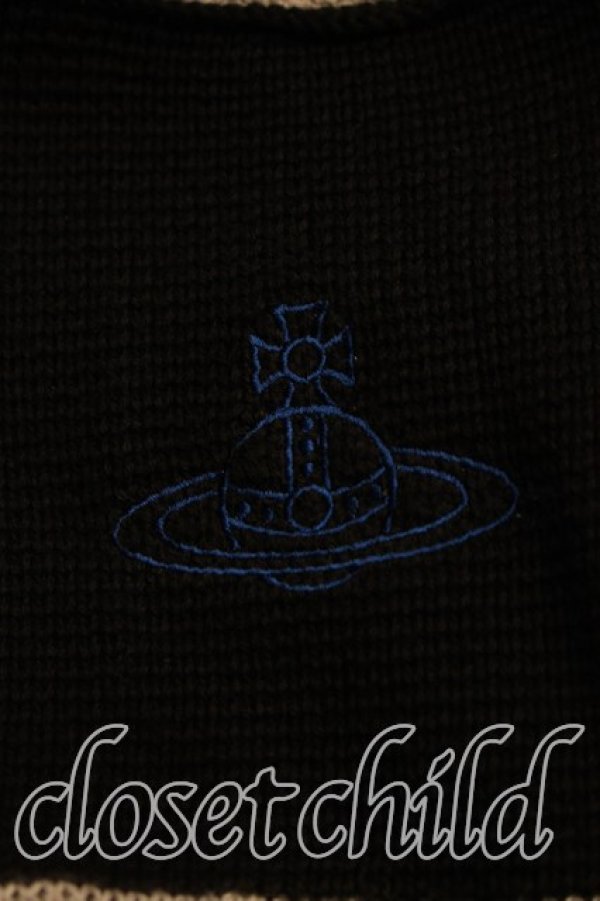 画像6: ヴィヴィアンウエストウッド MAN 中古 / JOHNNYニット FREE 黒×灰  H-26-07-26-010-to-OD-ZH (6)