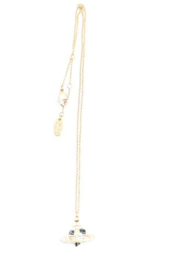 画像3: ヴィヴィアンウエストウッド 中古 / ディアマンテハートネックレス  ゴールド×黒  H-26-07-26-016-nl-OD-ZH (3)
