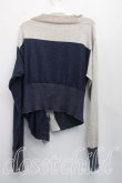 画像2: ヴィヴィアンウエストウッド 中古 / ハイネックバイカラーカーディガン 0/S ベージュ×紺  H-26-08-02-020-to-OD-ZH (2)