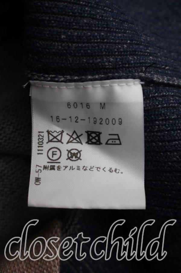画像4: ヴィヴィアンウエストウッド 中古 / ハイネックバイカラーカーディガン 0/S ベージュ×紺  H-26-08-02-020-to-OD-ZH (4)