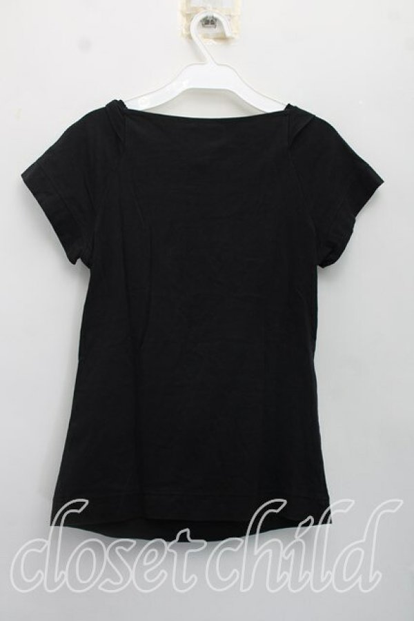 画像2: ヴィヴィアンウエストウッド 中古 / 幾何学模様Tシャツ 2（9号相当） 黒  H-26-08-02-022-to-OD-ZH (2)