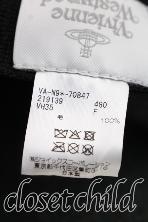 画像5: ヴィヴィアンウエストウッド 中古 / ハート刺繍ベレー帽  カーキ  H-26-08-02-040-ha-OD-ZH (5)