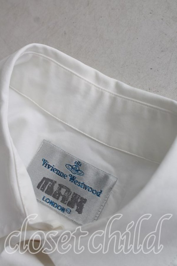 画像6: ヴィヴィアンウエストウッド MAN 中古 / カラーオーブ刺繍シャツ II(メンズM相当） 白  H-26-08-02-010-bl-OD-ZH (6)