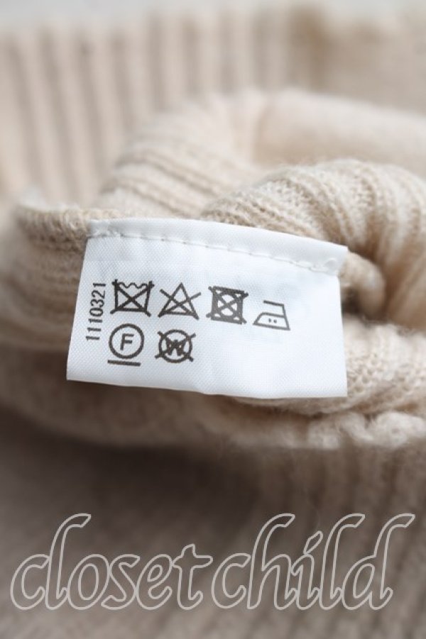 画像4: ヴィヴィアンウエストウッド 中古 / 単色オーブ刺繍切替ニット 02（9号相当） ベージュ  H-26-08-02-014-to-OD-ZH (4)