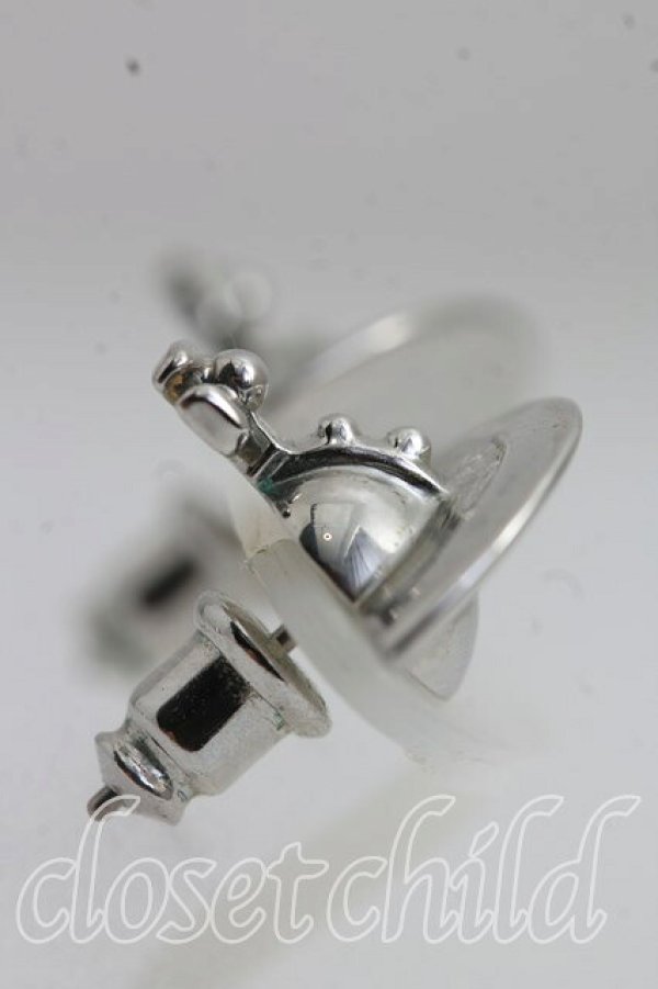 画像3: ヴィヴィアンウエストウッド 中古 / ソリッドオーブピアス  シルバー  H-26-08-09-029-er-OD-ZH (3)