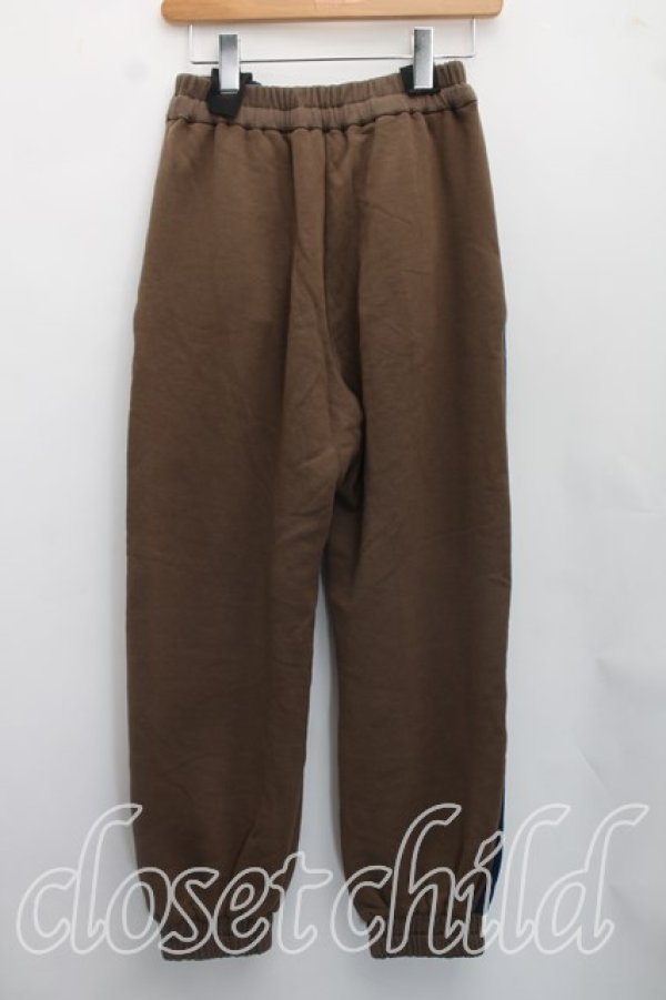 画像2: ヴィヴィアンウエストウッド 中古 / コットン裏毛起毛側章パンツ 00（ワンサイズ） カーキｘ紺  H-26-08-09-016-pa-OD-ZH (2)