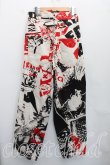 画像2: ヴィヴィアンウエストウッド 中古 / カツラギRUBBISHプリントボーイズトラウザーズ 02（9号相当） 生成  H-26-08-09-017-pa-OD-ZH (2)