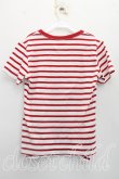 画像2: ヴィヴィアンウエストウッド 中古 / CatプリントクラシックTシャツ 38（7号相当） 赤ｘ白  H-26-08-16-026-ts-OD-ZH (2)
