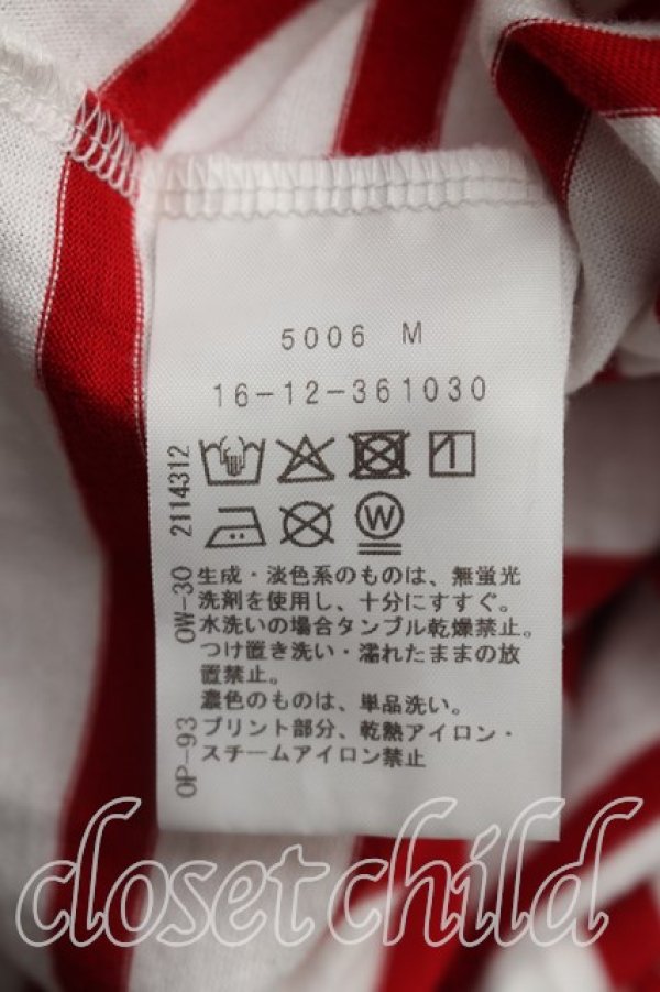 画像4: ヴィヴィアンウエストウッド 中古 / CatプリントクラシックTシャツ 38（7号相当） 赤ｘ白  H-26-08-16-026-ts-OD-ZH (4)