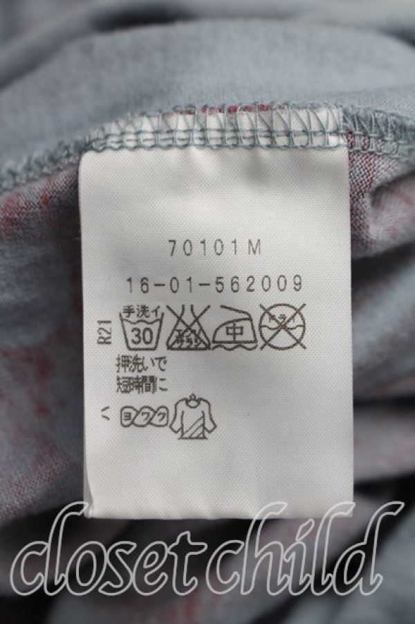 画像4: ヴィヴィアンウエストウッド 中古 / 総柄カットソーワンピ 2（9号相当） 青  H-26-08-16-009-op-OD-ZH (4)