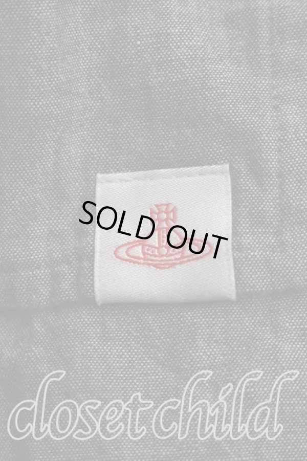 画像6: ヴィヴィアンウエストウッド 中古 / シャンブレーシャツワンピース  インディゴ  H-26-08-23-002-op-OD-ZH (6)