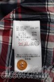 画像4: ヴィヴィアンウエストウッド MAN 中古 / タータンチェックアシメカラーシャツ 44（メンズS相当） 紺ｘ赤  H-26-08-23-026-bl-OD-ZH (4)