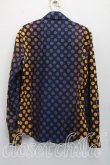 画像2: ヴィヴィアンウエストウッド MAN 中古 / ドット柄シャツ 44（メンズS相当） 青ｘ黒  H-26-08-23-027-bl-OD-ZH (2)