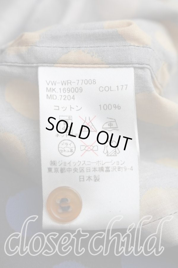 画像4: ヴィヴィアンウエストウッド MAN 中古 / ドット柄シャツ 44（メンズS相当） 青ｘ黒  H-26-08-23-027-bl-OD-ZH (4)