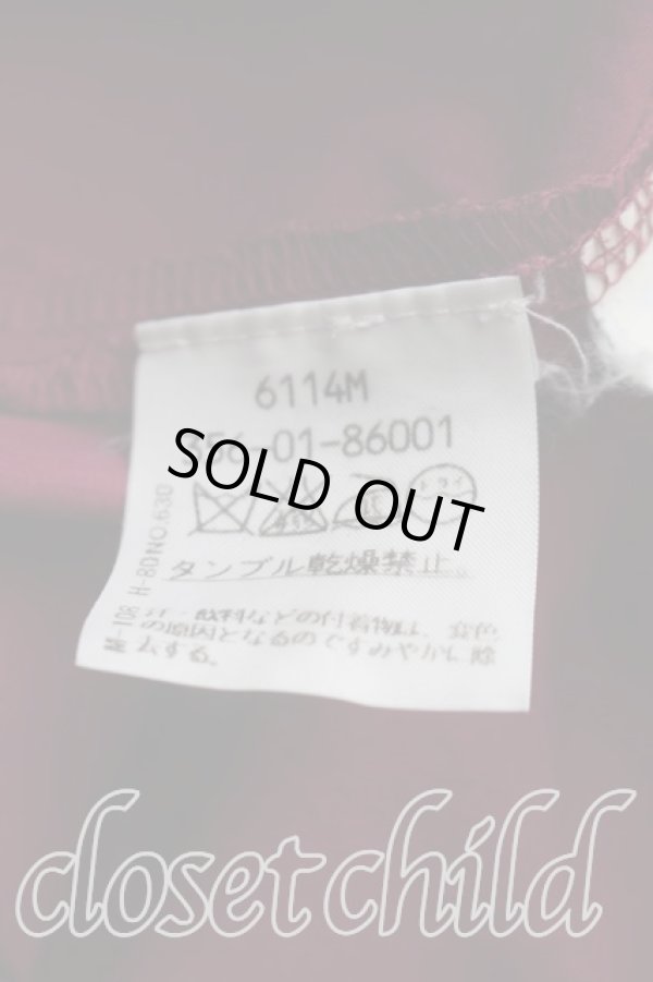 画像4: ヴィヴィアンウエストウッド 中古 / カラーオーブ刺繍シャツ I(7号相当） ボルドー  H-26-08-23-006-bl-OD-ZH (4)