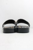 画像4: ヴィヴィアンウエストウッド×Melissa 中古 / BEACH SLIDE ADサンダル EU39（24.5cm相当） 黒  H-26-08-23-013-sh-OD-ZH (4)