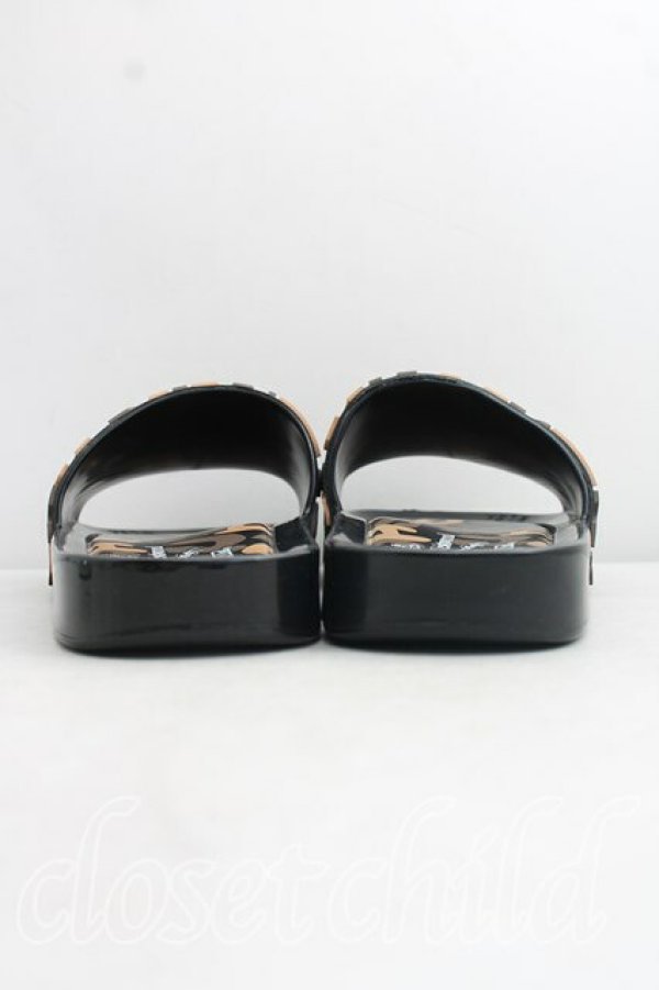 画像4: ヴィヴィアンウエストウッド×Melissa 中古 / BEACH SLIDE ADサンダル EU39（24.5cm相当） 黒  H-26-08-23-013-sh-OD-ZH (4)