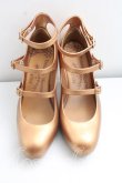 画像2: ヴィヴィアンウエストウッド×Melissa 中古 / 3ストラップエレベーテッド 37（23.5cm相当） ゴールド  H-26-08-30-022-sh-OD-ZH (2)