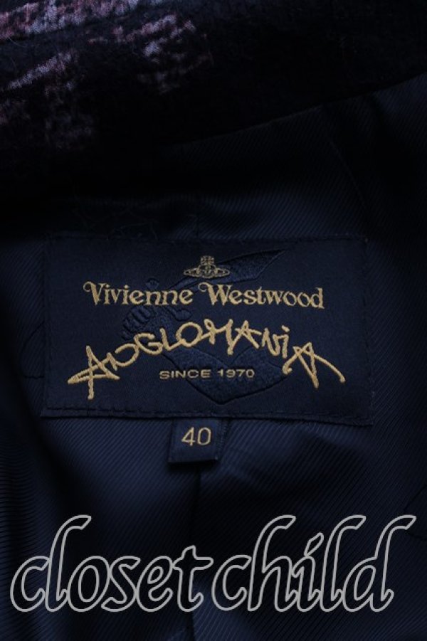 画像3: ANGLOMANIA 中古 / ロンドンブリッジコート 40（9号相当） 紫ｘ灰  H-26-08-30-004-co-OD-ZH (3)