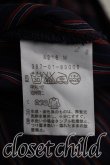 画像4: ヴィヴィアンウエストウッド 中古 / ストライプタイフロントシャツ 2（9号相当） 紺ｘ赤  H-26-08-30-006-bl-OD-ZH (4)