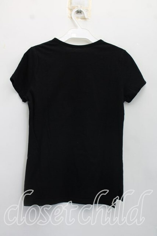 画像2: ヴィヴィアンウエストウッド 中古 / セーフティピンTシャツ 2（9号相当） 黒  H-26-08-30-012-ts-OD-ZH (2)
