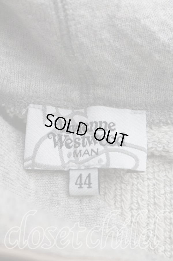 画像3: ヴィヴィアンウエストウッド MAN 中古 / オーブ刺繍パーカー 44（メンズS相当） 灰  H-26-09-06-020-to-OD-ZH (3)