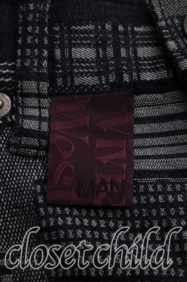 画像4: ヴィヴィアンウエストウッド MAN 中古 / パッチデニムパンツ 44（メンズS相当） インディゴ  H-26-09-06-006-pa-OD-ZH (4)
