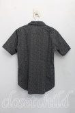 画像2: ヴィヴィアンウエストウッド MAN 中古 / スター柄半袖シャツ 44（メンズS相当） 黒  H-26-09-06-008-bl-OD-ZH (2)