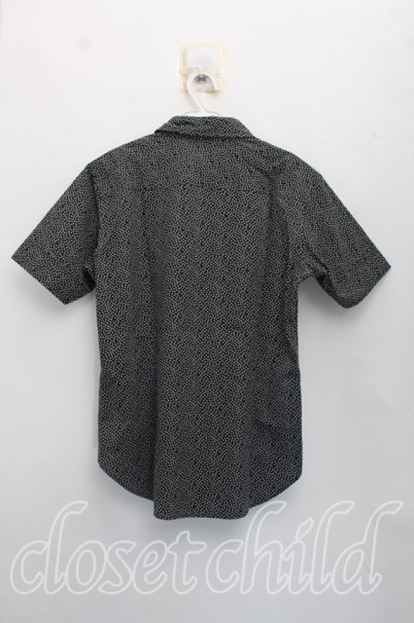 画像2: ヴィヴィアンウエストウッド MAN 中古 / スター柄半袖シャツ 44（メンズS相当） 黒  H-26-09-06-008-bl-OD-ZH (2)