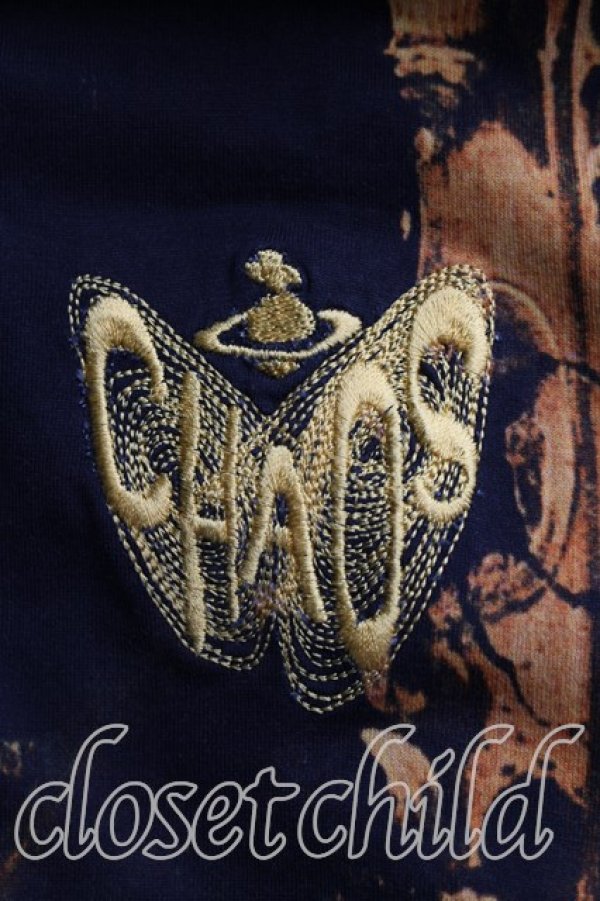 画像6: ヴィヴィアンウエストウッド 中古 / CHAOS刺繍Tシャツ M 黒  H-26-09-06-013-ts-OD-ZH (6)
