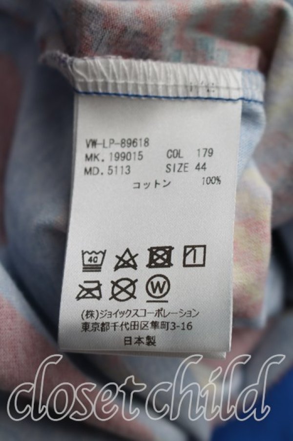 画像4: ヴィヴィアンウエストウッド MAN 中古 / 総柄Tシャツ 44（メンズS相当） 青  H-26-09-06-014-ts-OD-ZH (4)