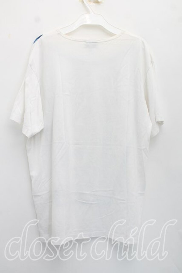 画像2: ヴィヴィアンウエストウッド MAN 中古 / ドッグクレストリラックスTシャツ 46（メンズM相当） 白ｘ青  H-26-09-06-015-ts-OD-ZH (2)