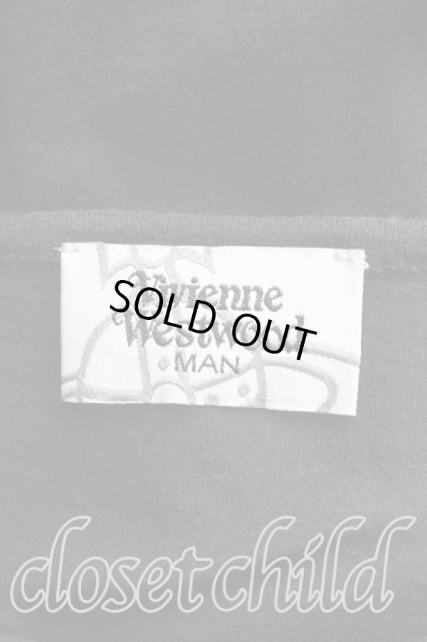 画像3: ヴィヴィアンウエストウッド MAN 中古 / キャットスタッドビッグTシャツ FREE 黒  H-26-09-13-020-to-OD-ZH (3)