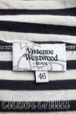 画像3: ヴィヴィアンウエストウッド MAN 中古 / オーブ刺繍ボーダーカットソー 46（メンズM相当） 黒  H-26-09-13-022-to-OD-ZH (3)