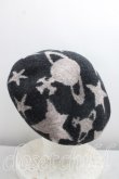画像2: ヴィヴィアンウエストウッド 中古 / ORBS AND STARSベレー帽  黒  H-26-09-13-029-ha-OD-ZH (2)