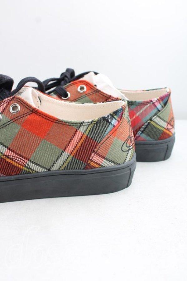 画像6: ヴィヴィアンウエストウッド 中古 / PLIMSOLL LOW TOP スニーカー 39（24.5cm相当） マルチ  H-26-09-13-034-sh-OD-ZH (6)