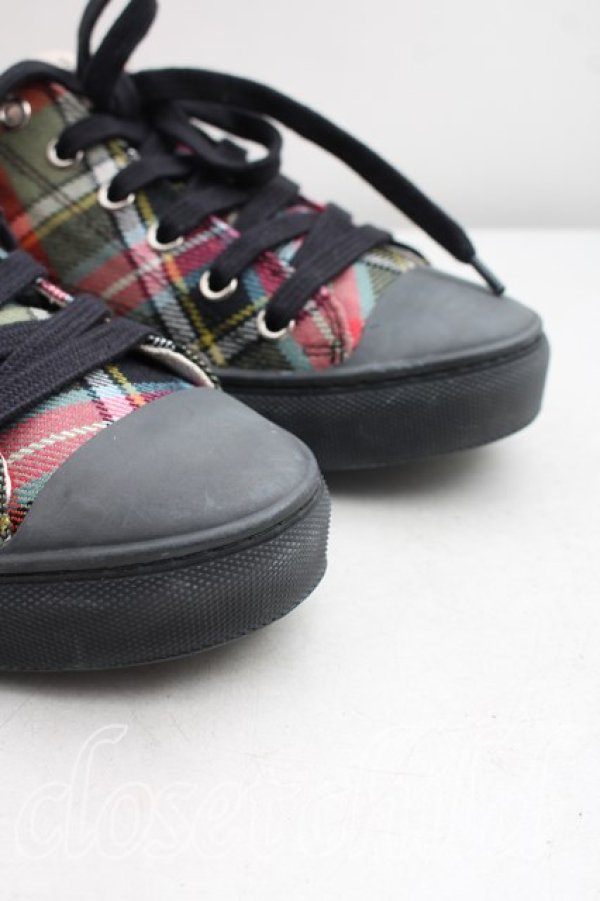 画像7: ヴィヴィアンウエストウッド 中古 / PLIMSOLL LOW TOP スニーカー 39（24.5cm相当） マルチ  H-26-09-13-034-sh-OD-ZH (7)