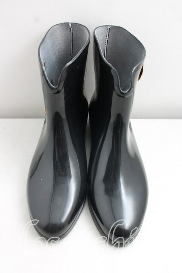 画像2: ヴィヴィアンウエストウッド×Melissa 中古 / bootie stud 38（24cm相当） 黒  H-26-09-13-036-sh-OD-ZH (2)