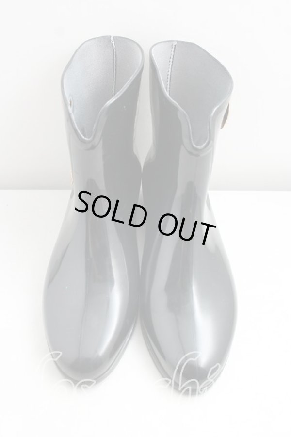 画像2: ヴィヴィアンウエストウッド×Melissa 中古 / bootie stud 38（24cm相当） 黒  H-26-09-13-036-sh-OD-ZH (2)
