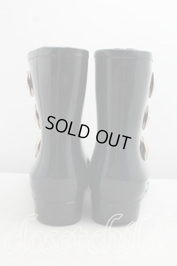 画像4: ヴィヴィアンウエストウッド×Melissa 中古 / bootie stud 38（24cm相当） 黒  H-26-09-13-036-sh-OD-ZH (4)